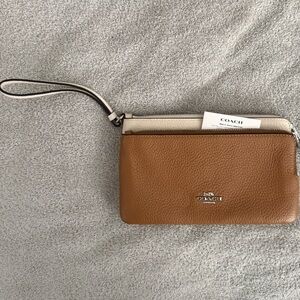 Coach Double Zip Wallet in Colorblock